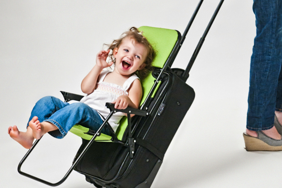 travel luggage with baby seat