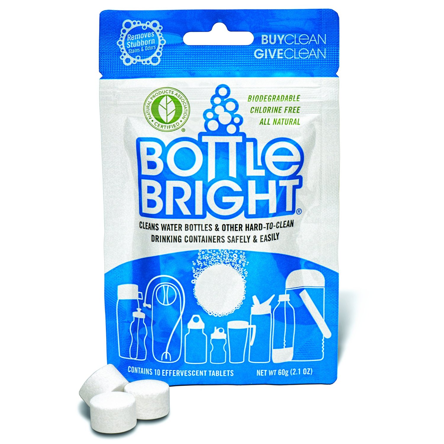 Bottle Bright Cleaning Tablets - Easy Reservoir Cleaner