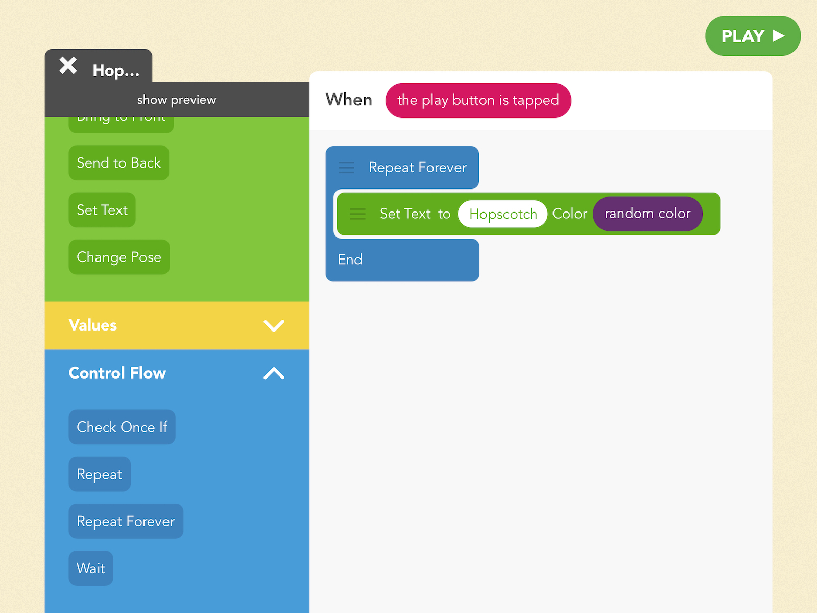 Hopscotch Game Coding App For Kids Builder