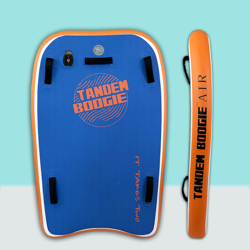 Tandem Boogie Body Board For Two Shark Tank Blue