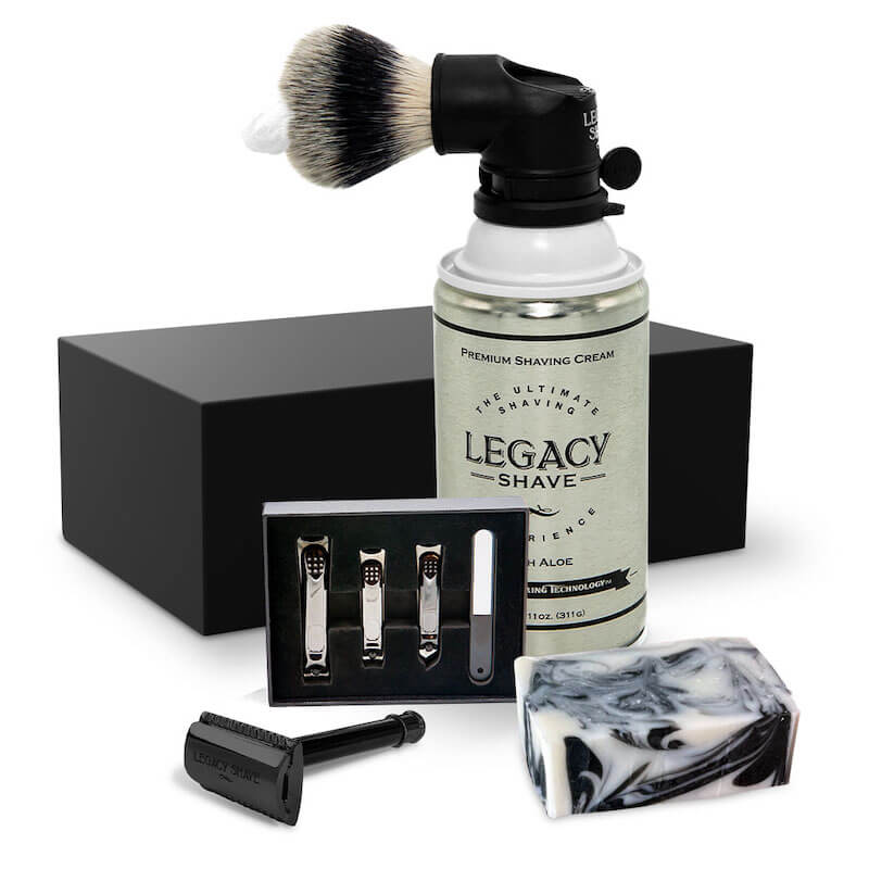 Legacy Shaving Can Brush Gift Set