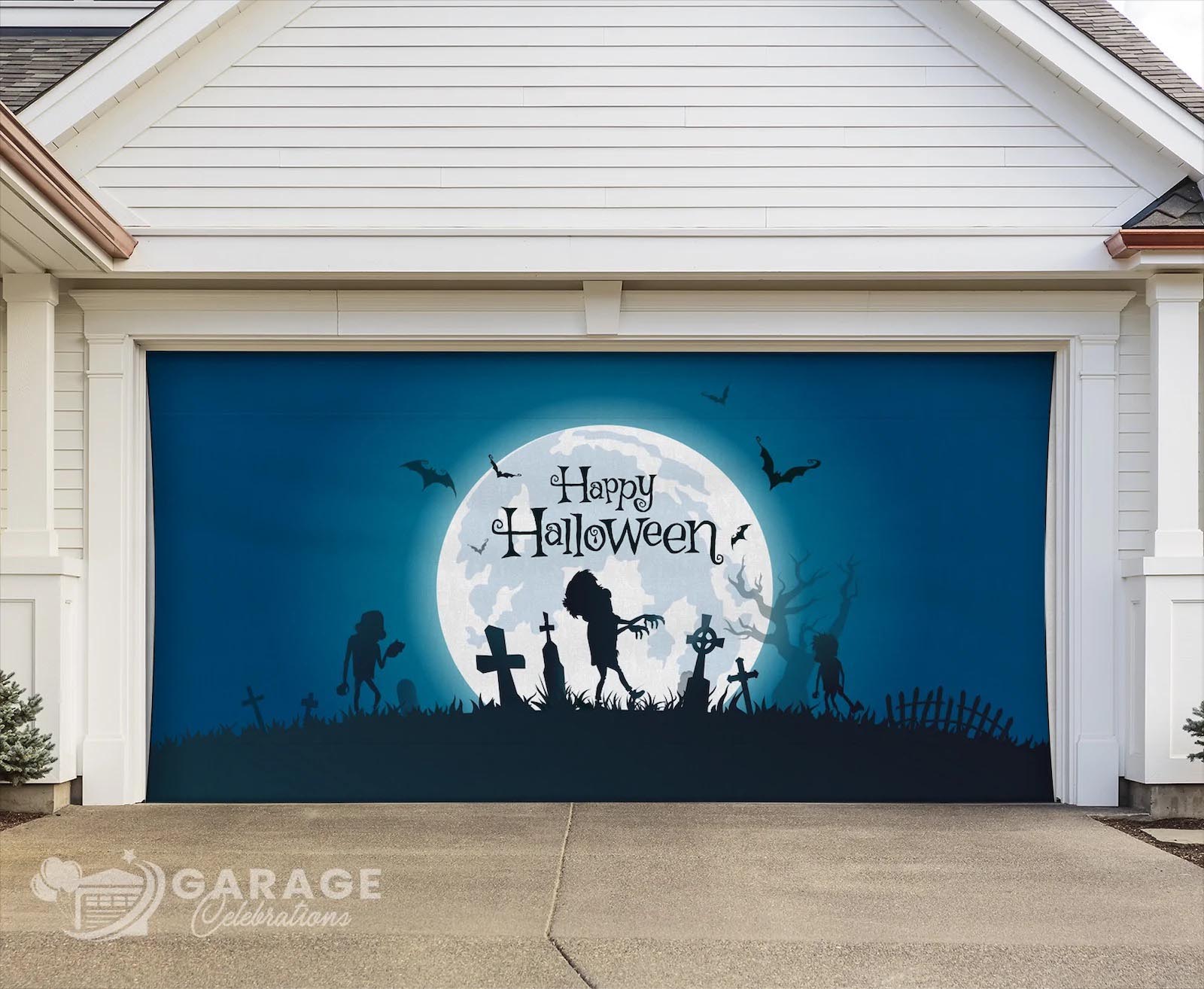 Garage Celebrations Holiday Garage Door Covers Shrk Tank Halloween