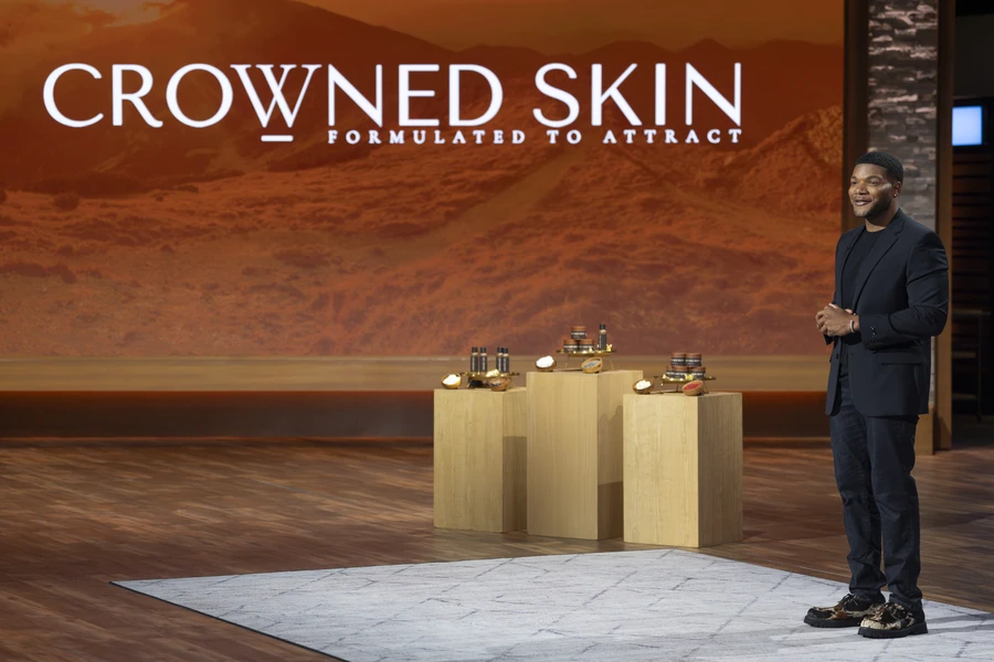 Crowned Skin Men's Skincare Shark Tank Founder