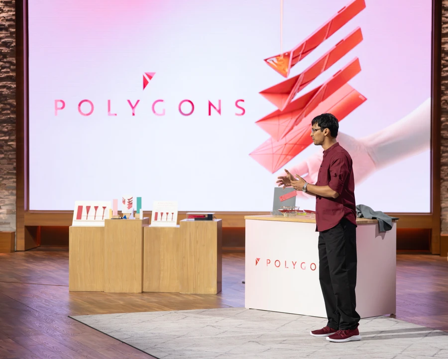 Polygons Shark Tank On Set